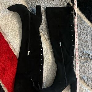 Adrienne Vittadini Black Over the Knee Boots